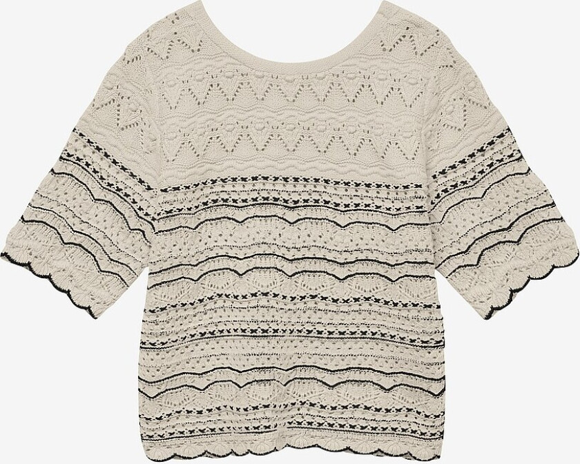 Topp vmMadeira 2 Way V-back 2/4 Pullover - Grå