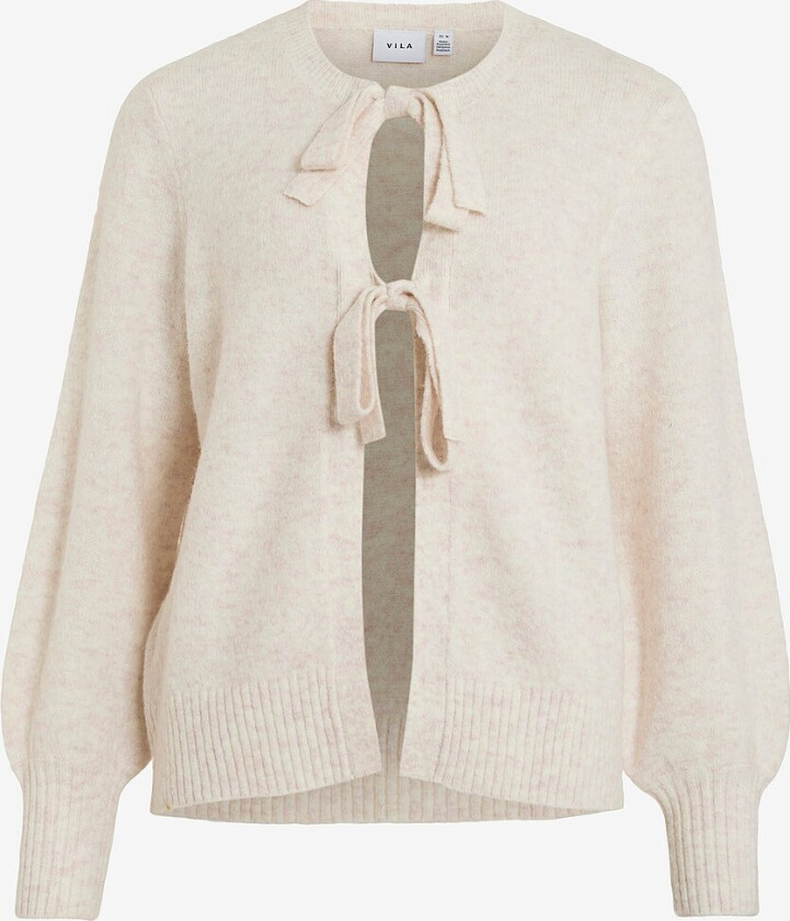 Kardigan viEllie L/S Bow Knit Top - Brun