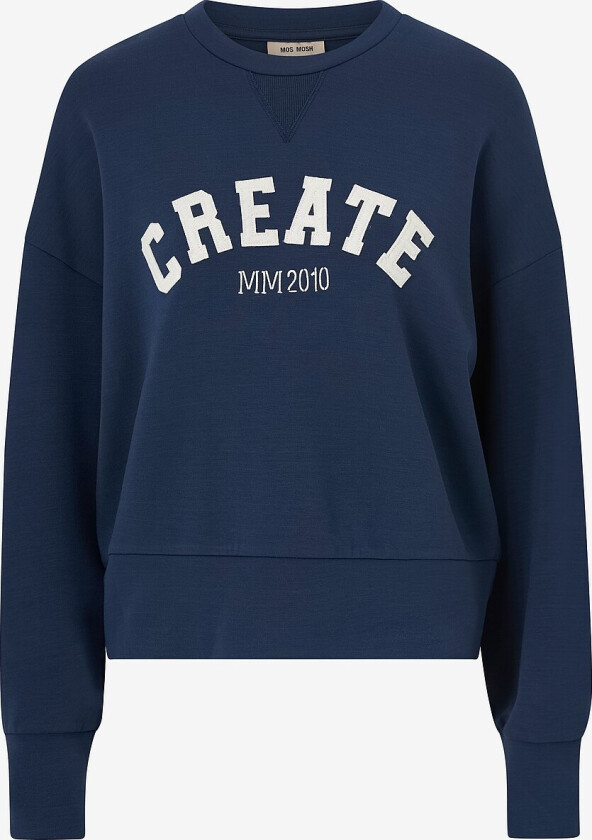 Collegegenser mmCelli O-LS Sweatshirt - Blå
