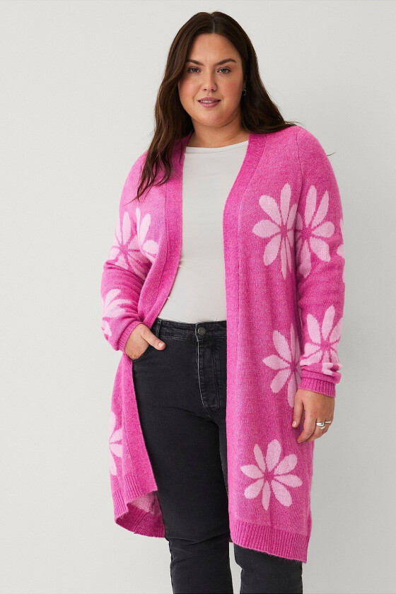 Kardigan cAflower L/S - Rosa