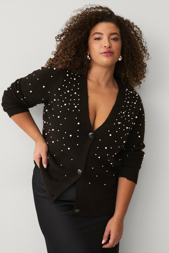 Kardigan mLea L/S - Svart