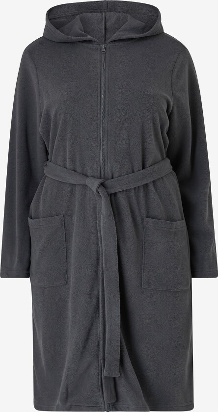 Morgenkåpe mLise L/S Zipper Bathrobe - Grå