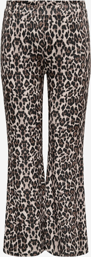 Leggings carAnna Rib Flared Aop Jrs - Svart