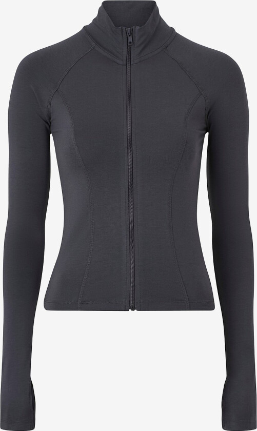Topp Soft Touch Zip Jacket - Grå