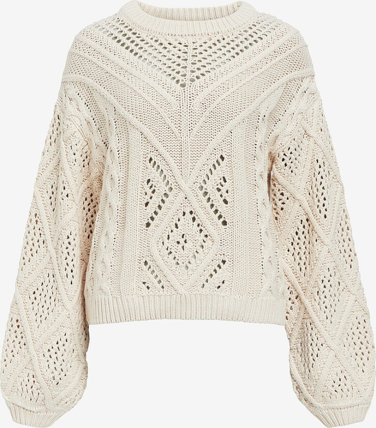 Genser objDede Knit L/S OZ Pullover 134 - Hvit
