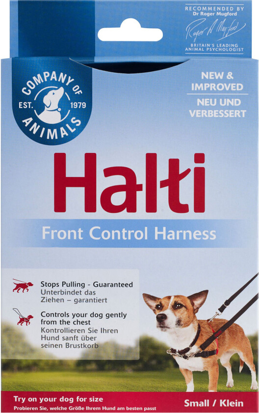 Antitrekk Hundesele Rød/Sort L