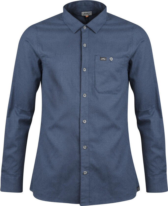 Men's Ekren Solid Long Sleeve Shirt Mid Blue 3XL, Mid Blue