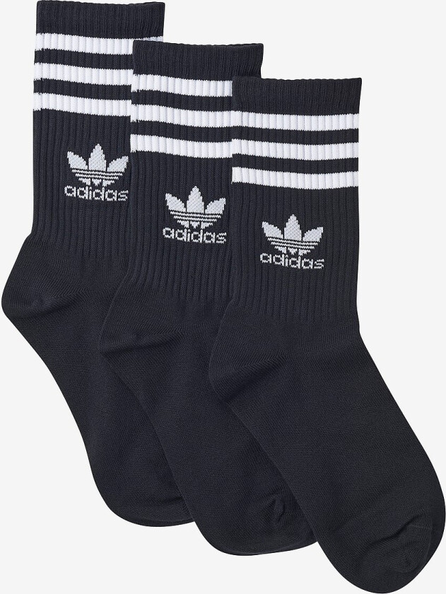Sokker Mid-cut Crew Sock 3-pakning - Svart