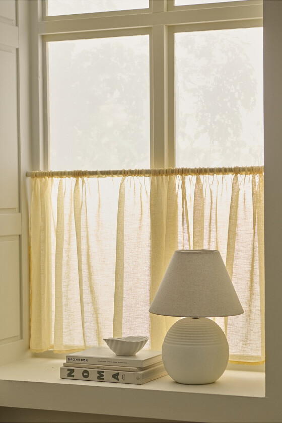 Kafégardin Mila Bottom Curtains - Gul