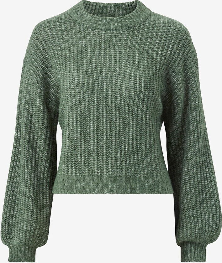 Genser viFelo L/S Cropped Knit Top - Grønn