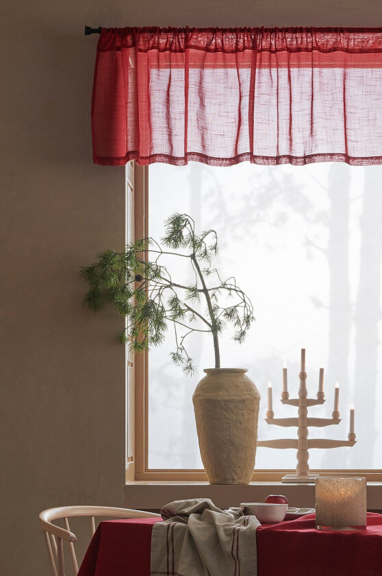 Gardinkappe Lara - Rød