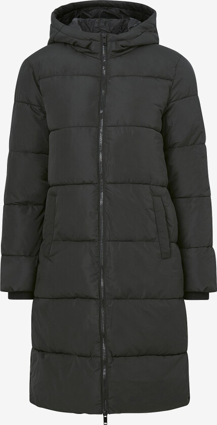 Jakke pcBee New Long Puffer Jacket BC - Svart