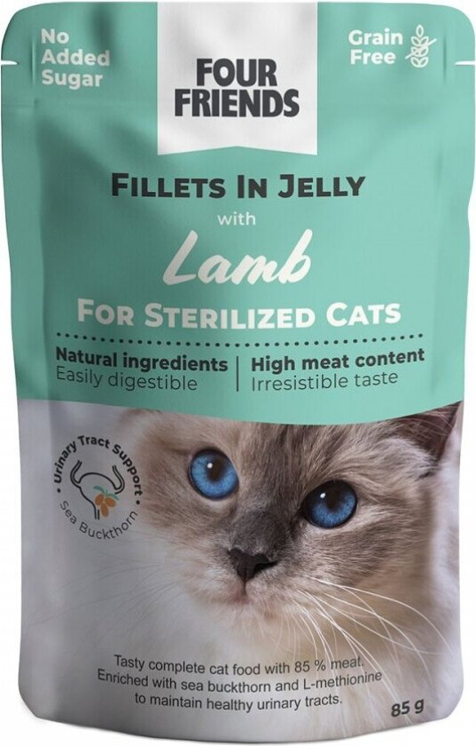 Four Friends Cat Sterilized Lamb Jelly 85 g