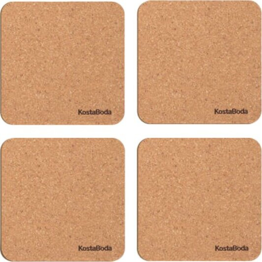 Bilde av Viva glassbrikke 9,6x9,6 cm 4 stk kork