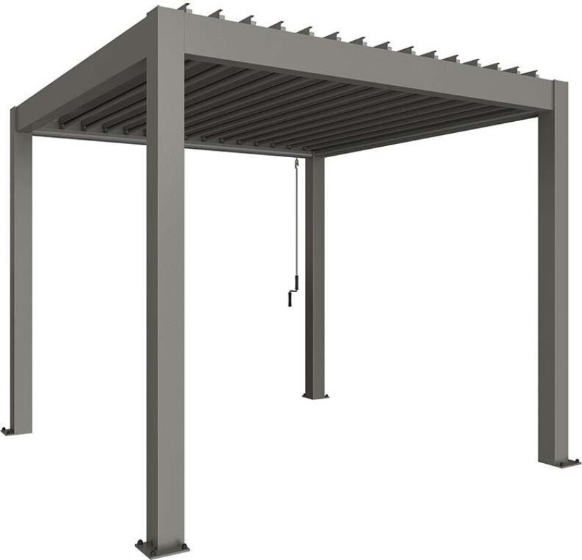 Bilde av Pergola størrelse 3 x 3 metallic quartz grå