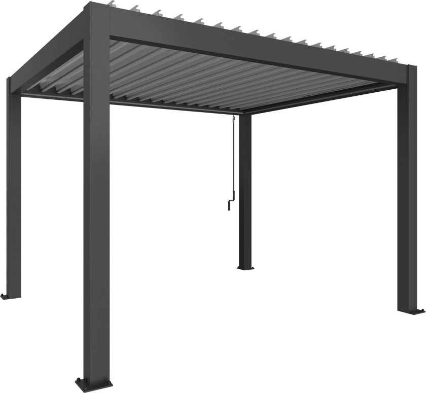 Bilde av Pergola størrelse 3 x 3,5 metallic mørkegrå-
sølv