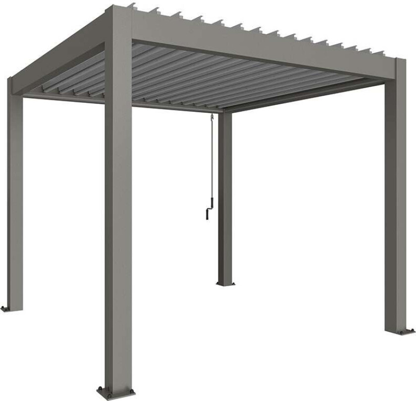 Bilde av Pergola størrelse 3 x 3 metallic quartz grå/sølv