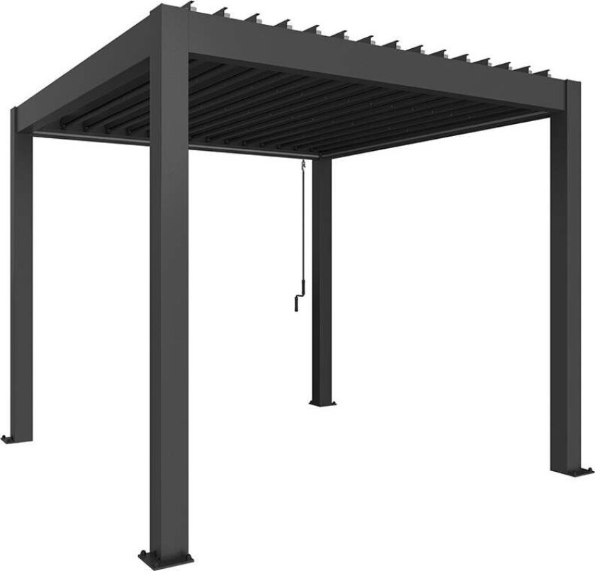 Bilde av Pergola størrelse 3 x 3 metallic mørkegrå