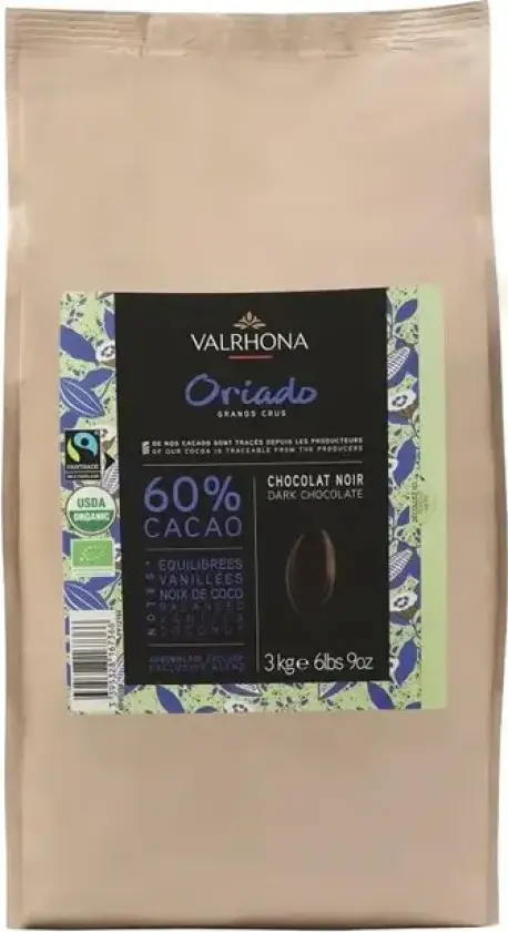 Mørk Sjokolade Oriado 60%, 3kg