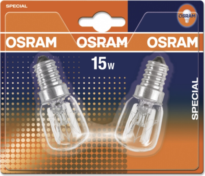 Osram Special Pære 2-pk, E14 15 W