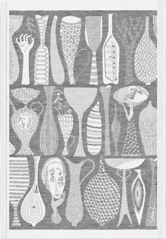 Pottery kjøkkenhåndkle 35x50 cm Svart