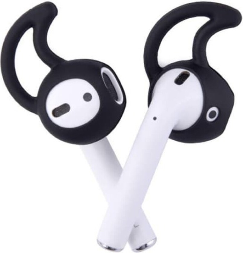 Sport silikon deksel til AirPods 2-pakke : Farge - Svart