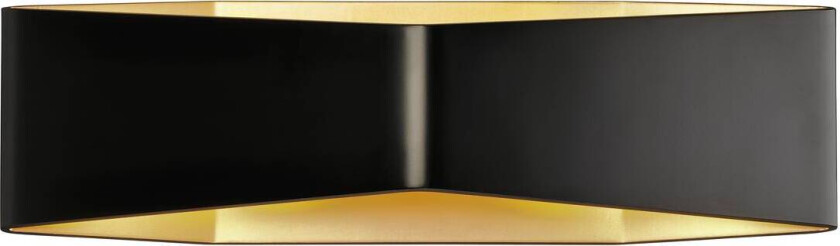 Cariso vegglampe 2x9W 2700 Kelvin - Dimbar - Svart / Gullfarget