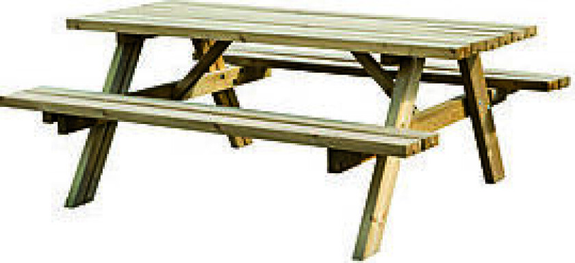 Bord/benksett raste XL 237 x 160 cm