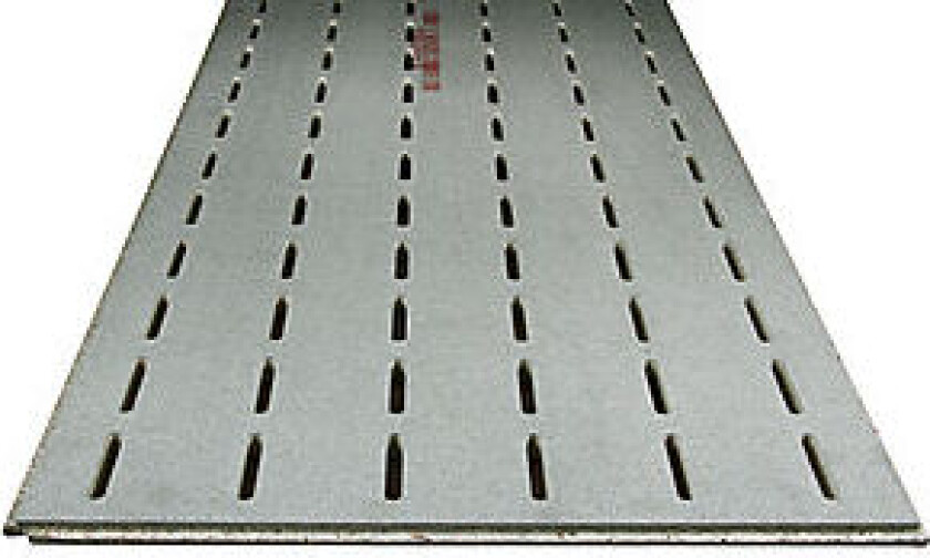 Sponplate slissegulv fuktbestandig 22x620x2420 mm