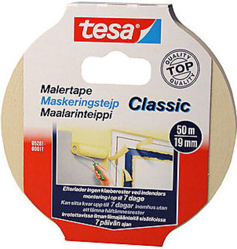 Maskeringstape Classic 50 m x 19 mm