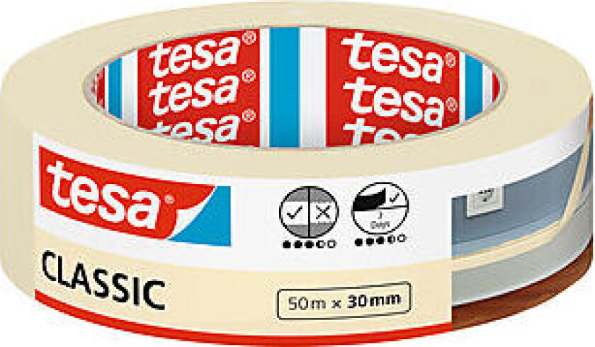 Maskeringstape klassisk 19 mm x 50 meter