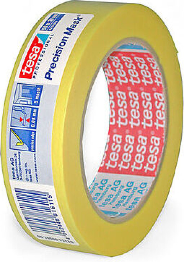Maskeringstape Precision gul 50 m x 50 mm