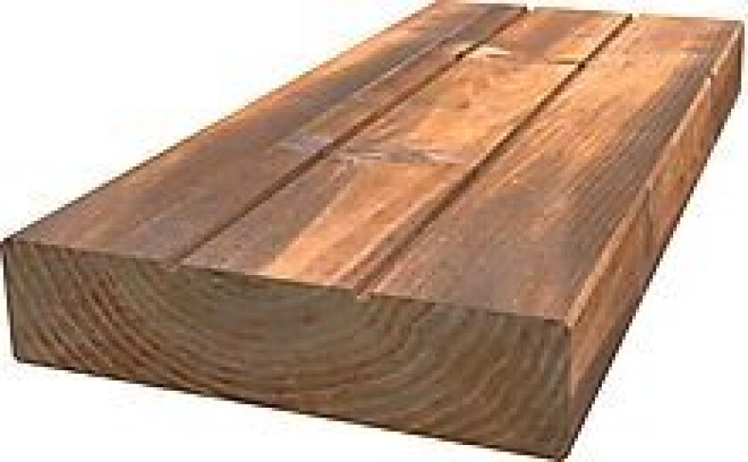 Terrassebord impregnert brun furu Strix Uno 28x120 mm