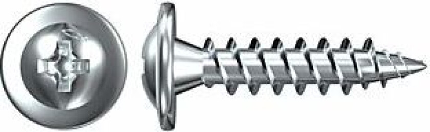 Montasjeskrue elz 4,2x13 mm a 1000 stk fps-fp elforzinket ph2