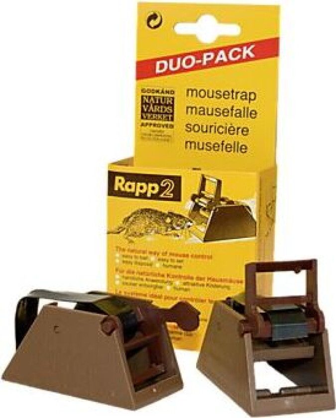 Musefelle rapp 2 pk norsk plast