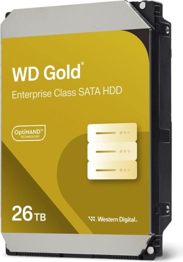 Wd Gold Wd261kryz - Harddisk - Enterprise - 26 Tb - Intern - 3.5" - Sata 6Gb/S - 7200 Rpm - Buffer: 512 Mb