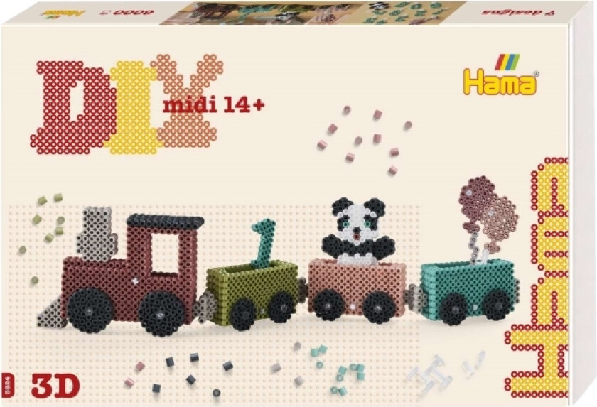 Hama Art Midi 3D Fødselsdagstog