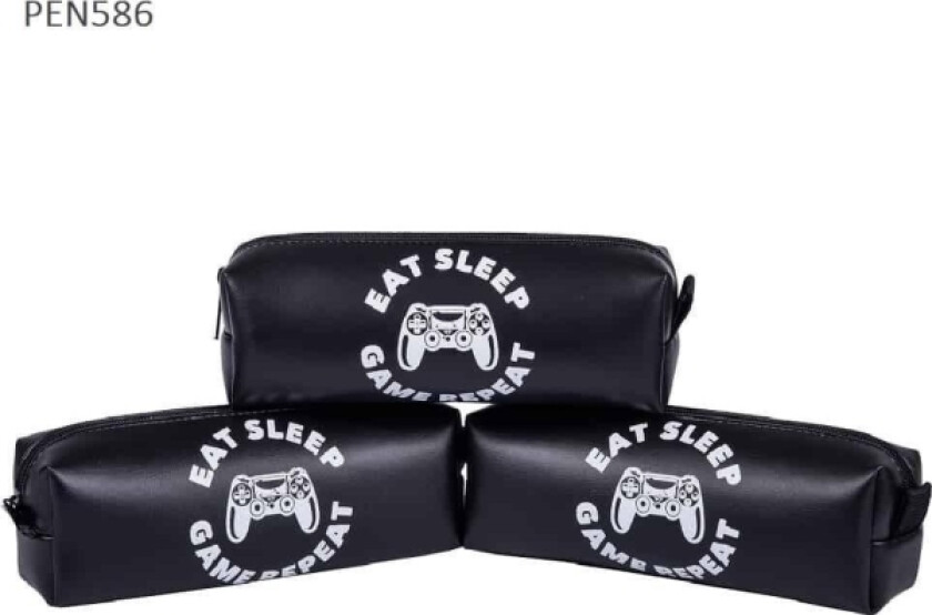 Eat Sleep Game Repeat Single Compartment Pencil Case