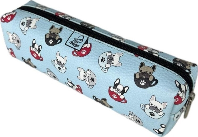 Pencil Case Rectangle Cube Bulldogs Blue