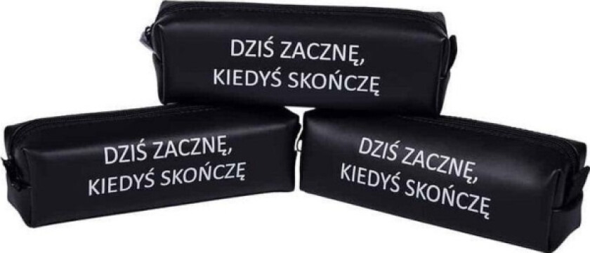 One-Chamber Pencil Case Today I Will Start, Someday I Will Finish