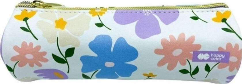 Bloom-Pastel Tube Pencil Case, 20.2X7x7cm, Happy Color