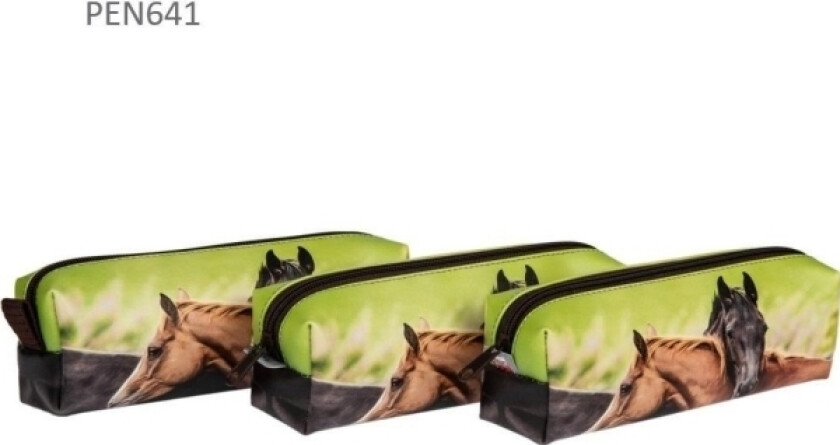 One-Compartment Pencil Case Horses