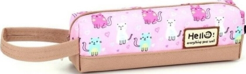 Small Tube Pencil Case Colorful Cats