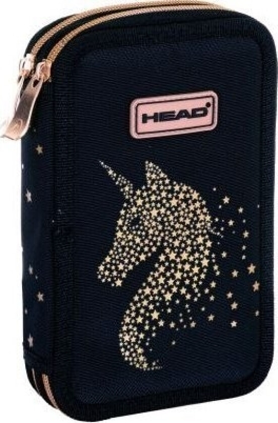 Double Pencil Case Without Accessories Head Golden Effect Classy Gold Ac2