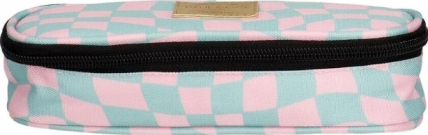 Chessboard Pencil Case Green And Pink