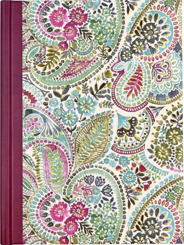 Sewn Notebook Paisley Watercolor