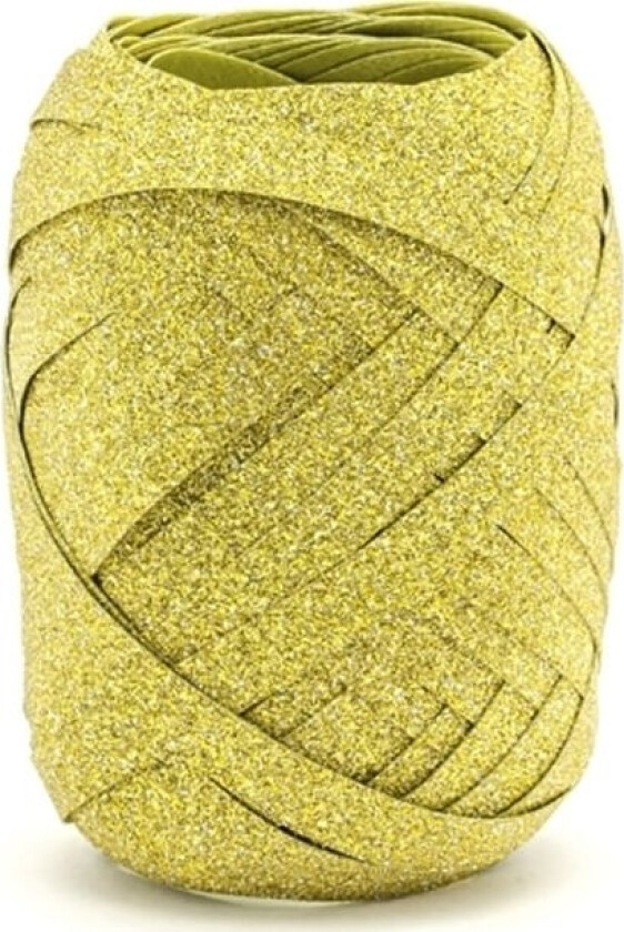 Bilde av Gavebånd, Guld Glitter 10M