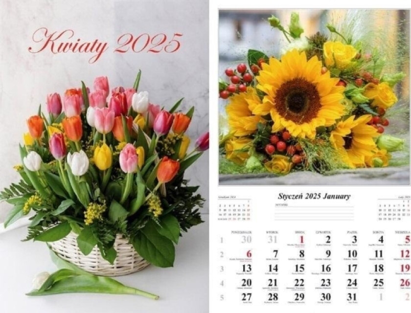 2025 Veggkalender Blomster