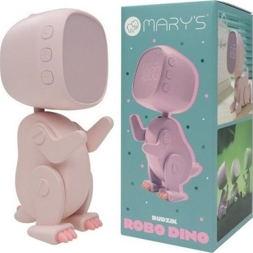 Mary`S Robo Dino Alarm Clock Pink - Mw61057