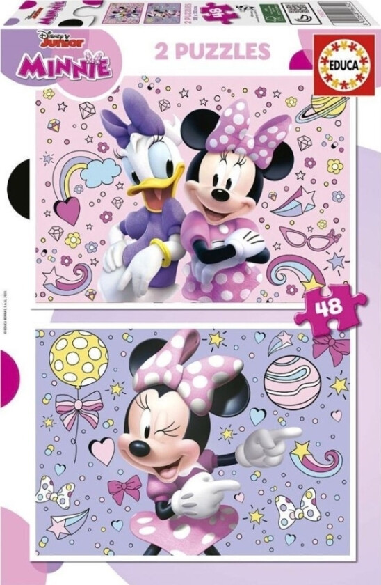 Puzzle 2X48 Myszka Minnie